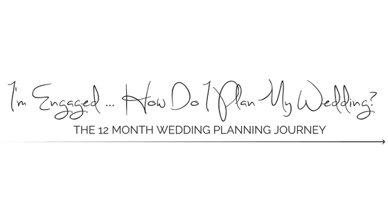 12 month wedding planning checklist. How to plan your wedding in one year with a list of tasks to complete and when. Free printable and download.