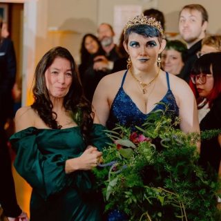 Yes, that sobbing lady in green is me. 

I didn't even have time to put makeup on ... Not that it would have mattered because I would have just cried it all off. 

My whole face did me wrong. Who cries like that?!? 

No matter what, just know you don't look like THIS when you're crying on the wedding day. 

Also, that's my awesome kid on their wedding day. Don't they look amazing???