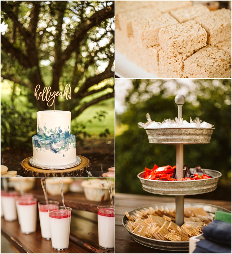 put your cake and desserts in the shade for your wedding heat plan