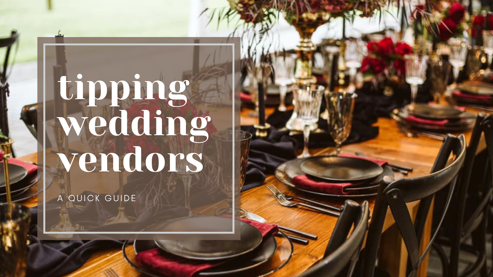 tipping wedding vendors in seattle and snohomish