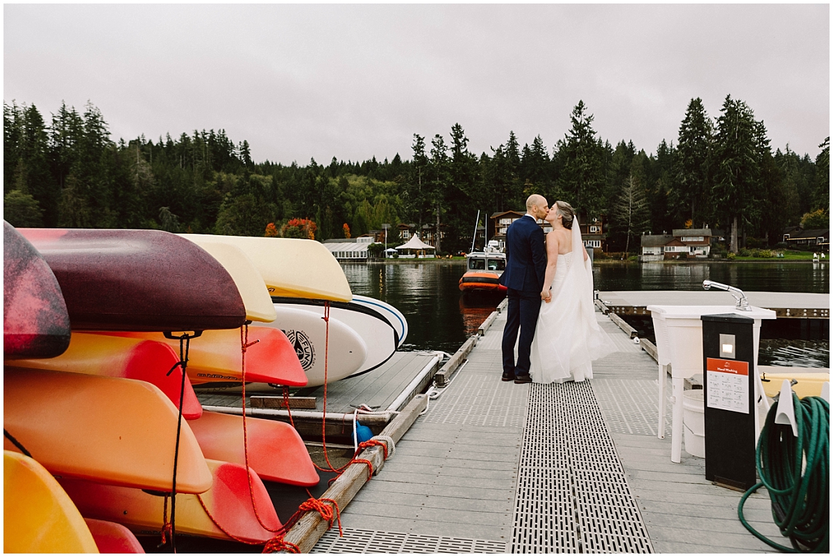 alderbrook resort wedding in the fall