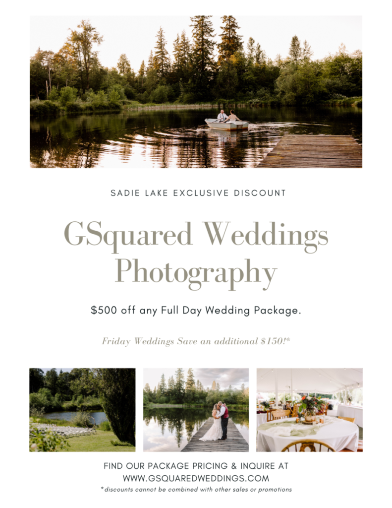 Sadie Lake Seattle and Snohomish Wedding and Engagement Photography by GSquared Weddings Photography