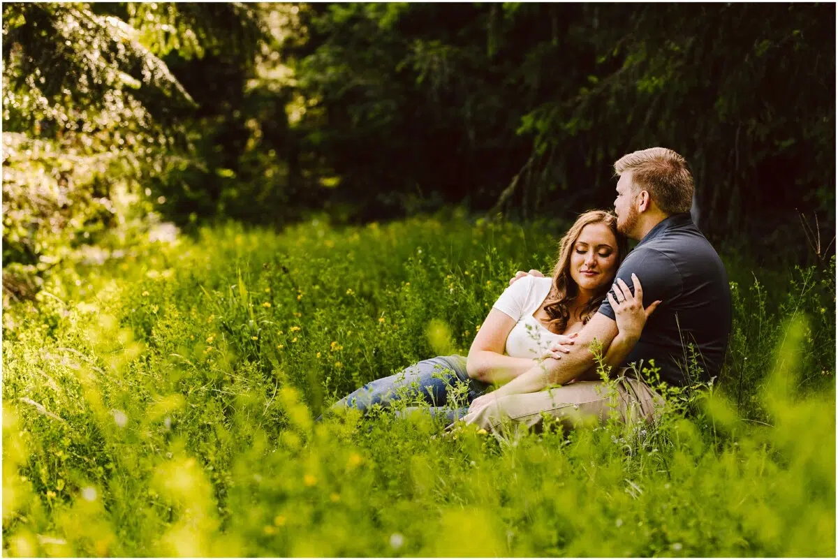 July engagement at Gold Creek pond