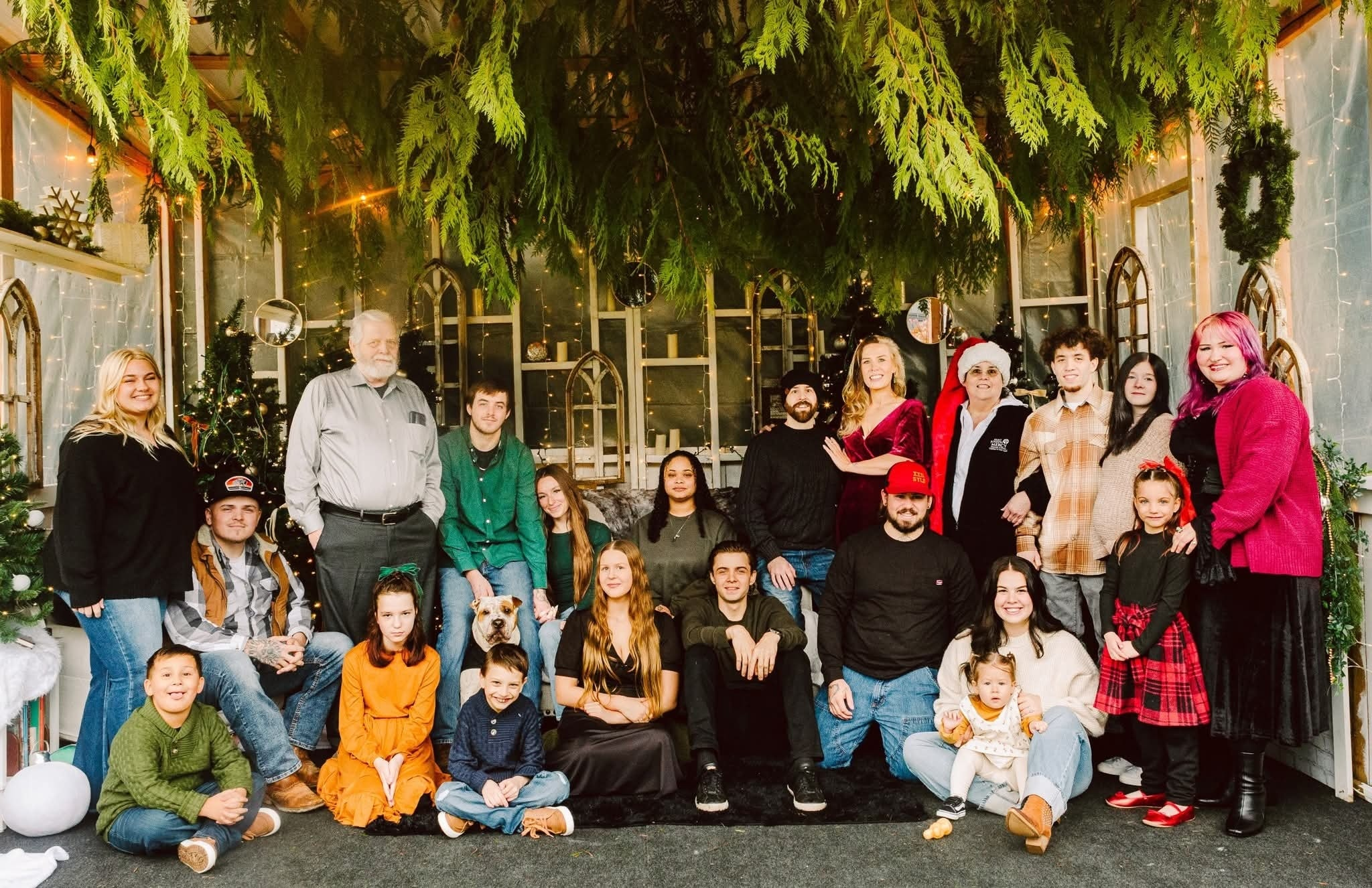 How many people can fit in the studio?

Well... So far the most we've done is 21 - large enough for most families.