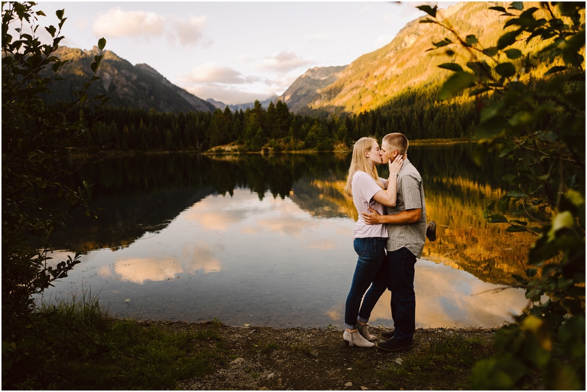 Gold Creek Pond Fall Engagement