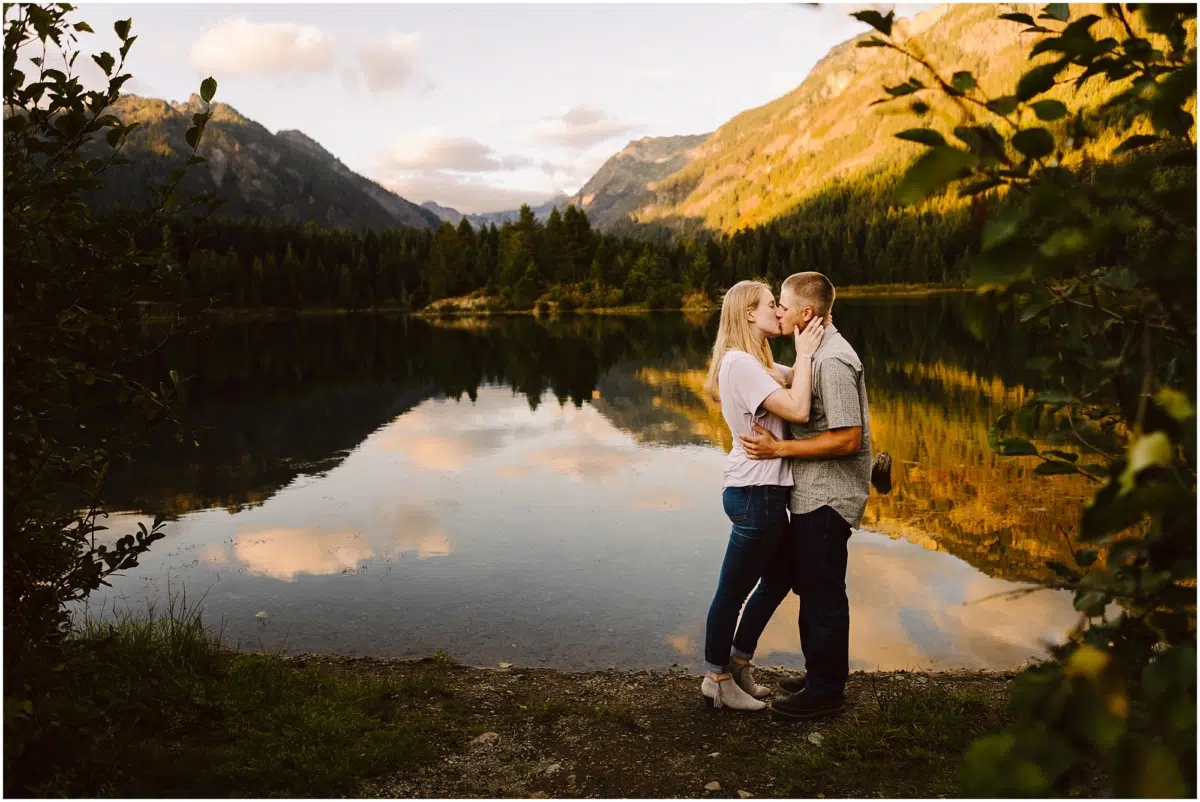 Gold Creek Pond Fall Engagement