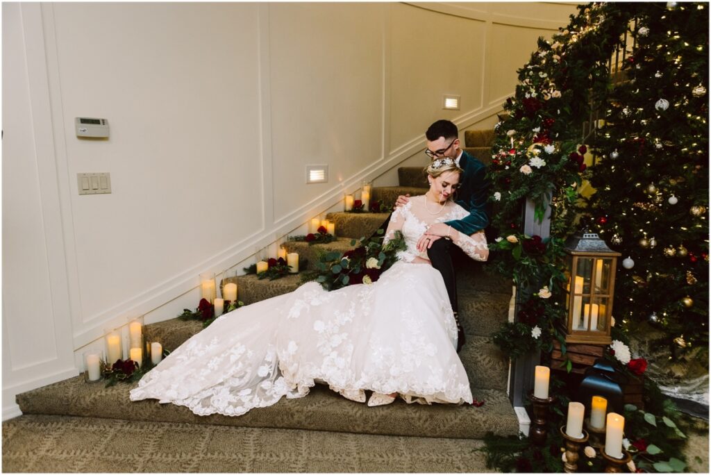 Winter Wedding at Grand Willow Inn Mt Vernon