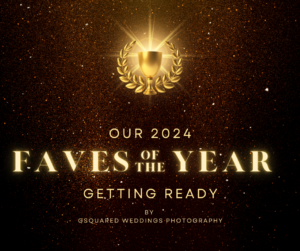 Snohomish Wedding Photographer GSquared Weddings A golden cup with laurel leaves proudly sits above the text: Our 2024 Favorites - Getting Ready by GSQUARED WEDDINGS PHOTOGRAPHY, all set against a sparkling dark background. Serving Seattle, Snohomish and Orlando